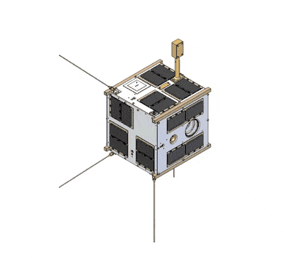 Model satelity BRITE (źródło: www.tugsat.tugraz.at)
