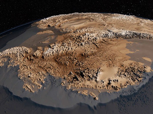 NASA-Goddard-IceBridge-BedMap-BedMap2-Antartcia-Visual-topography-map1