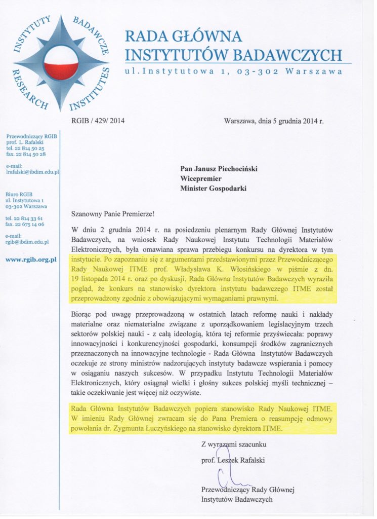 List RGJB do Piechocińskiego-podkreślenia