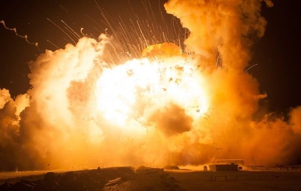 Zdjęcia z eksplozji Antaresa