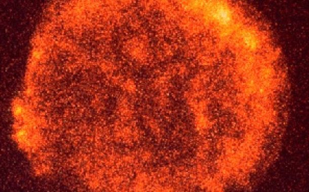 Ilustracja: pozostałość po Supernowej Tycho Brahego, obserwowana w zakresie rentgenowskim. Credit: ROSAT, MPE, NASA