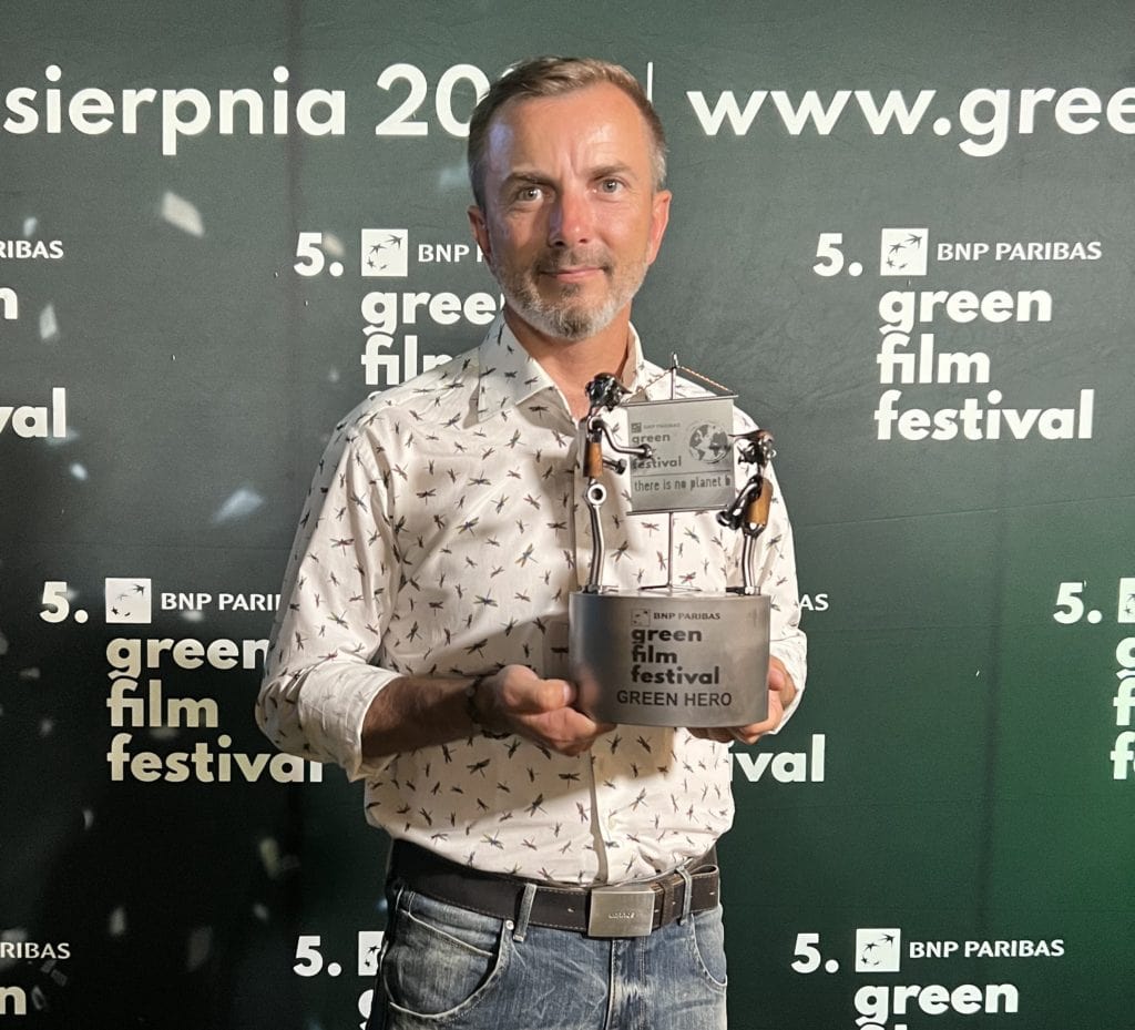 Tomasz Rożek z nagrodą „Green Hero” dla ludzi zaangażowanych w działania klimatyczne.