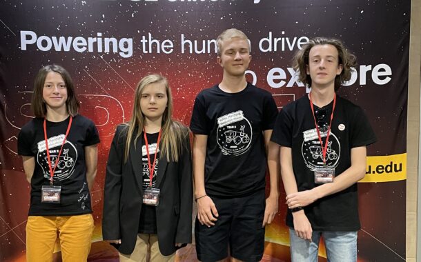 Młodzi fani kosmosu: Antoni, Emilia, Klaudia i Leonard